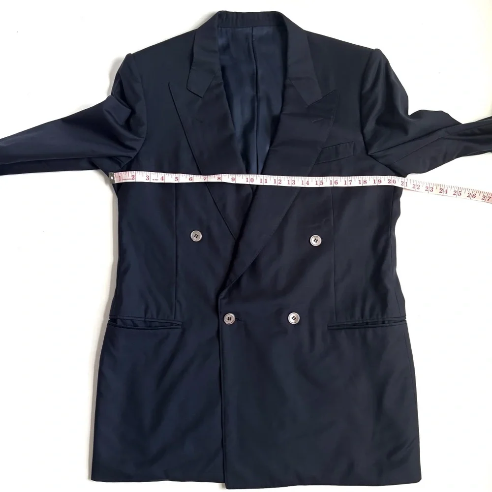 Canali Loro Piana Tyrone Wool Classic Black Men's Blazer Size 50